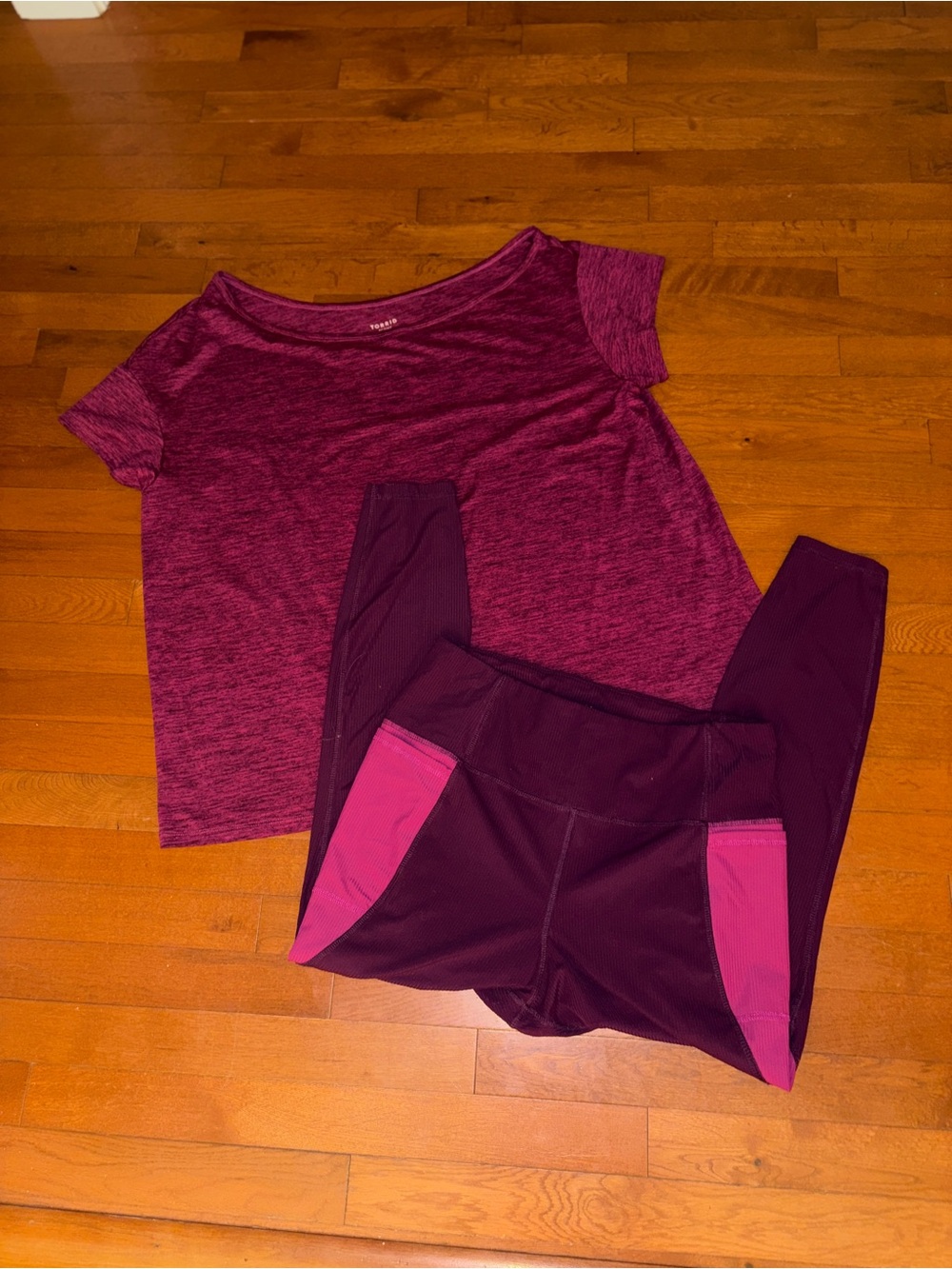 torrid | Pink and Purple Active Top & Leggings Set